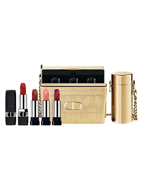 dior rouge dior minaudiere limited edition lipstick case 5-piece set|rouge dior minaudiere lipstick.